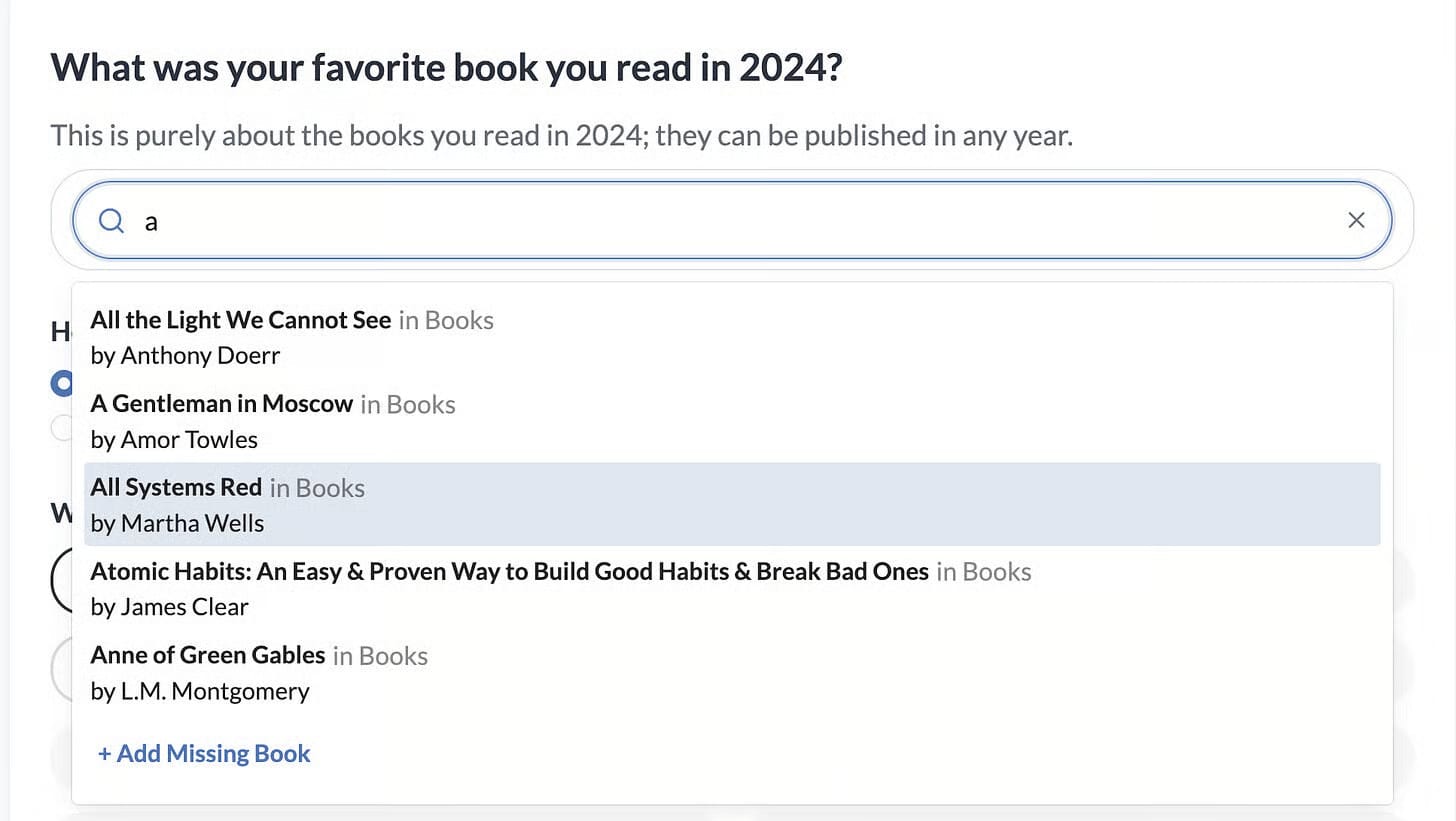 Build a big book database.