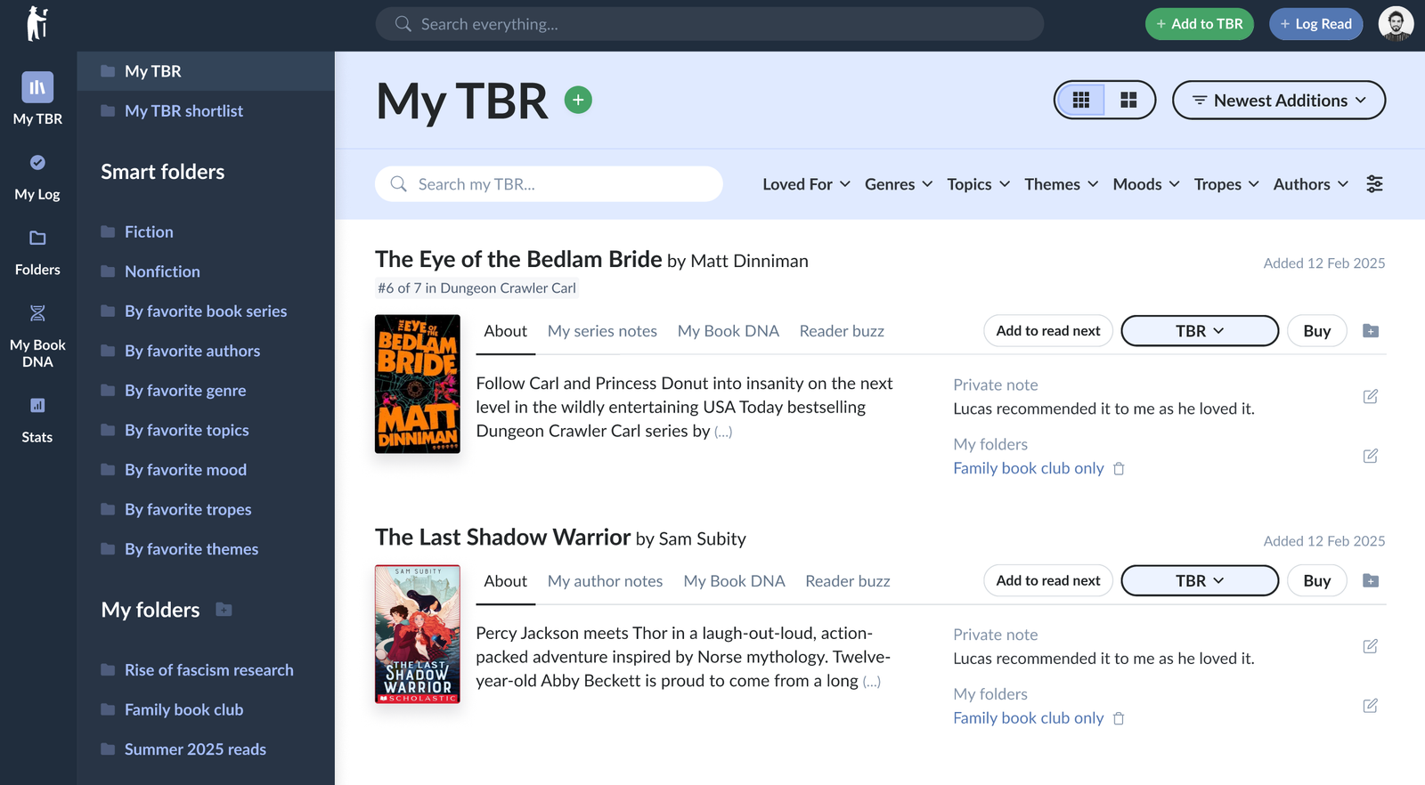 Launch our full reader app! It's like Goodreads but smarter and more personal, designed to help you find books you'll love.
